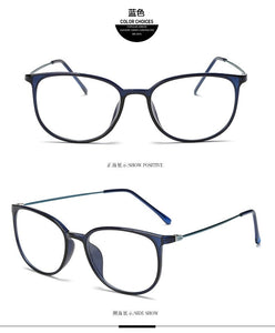Ultralight plastic steel flat mirror retro box glasses frame 872
