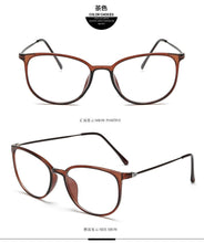 Load image into Gallery viewer, Ultralight plastic steel flat mirror retro box glasses frame 872