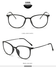 Load image into Gallery viewer, Ultralight plastic steel flat mirror retro box glasses frame 872
