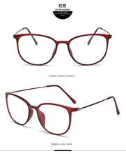 Load image into Gallery viewer, Ultralight plastic steel flat mirror retro box glasses frame 872