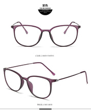 Load image into Gallery viewer, Ultralight plastic steel flat mirror retro box glasses frame 872