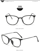 Load image into Gallery viewer, Ultralight plastic steel flat mirror retro box glasses frame 872