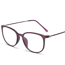 Load image into Gallery viewer, Ultralight plastic steel flat mirror retro box glasses frame 872