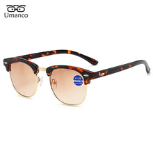 Load image into Gallery viewer, Umanco Intelligent Multifocal Progressive Finished Reading Glasses Men Women Square Anti Blue Light Far Near Presbyopia Eyewear