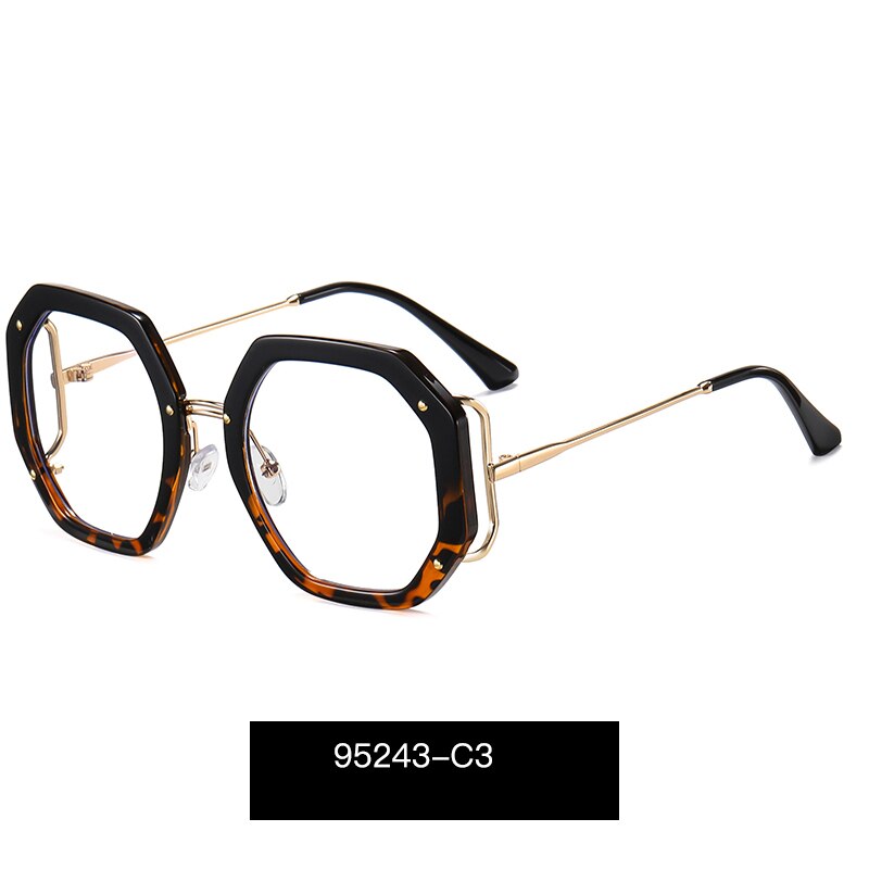 Unique Design Women Eyeglasses Frame UV400 Blue Light Blocking Anti-Blue Ray Optical Prescription Eyewear Spectacles Female