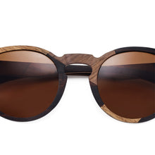 Load image into Gallery viewer, Unique Design Wood Sunglasses For Men and Women Multiple Wood Hand Stitching Anti-blue Lens UV400 Handmade with Case