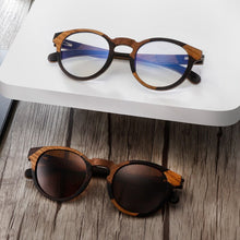 Load image into Gallery viewer, Unique Design Wood Sunglasses For Men and Women Multiple Wood Hand Stitching Anti-blue Lens UV400 Handmade with Case
