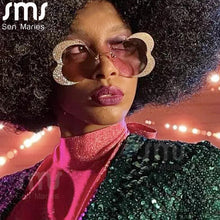 Load image into Gallery viewer, Unique Heart Rimless Sunglasses Women  Brand Designer Glasses Shiny Diamond Eyewear Rhinestone Sunglasses Men UV400 Shades