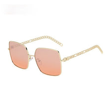 Load image into Gallery viewer, Unique Hollow Chain Frame Sunglasses For Women 2023 Alloy Square Sun Glasses Gradient Uv400 Eyewear Female Shades