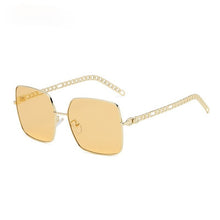 Load image into Gallery viewer, Unique Hollow Chain Frame Sunglasses For Women 2023 Alloy Square Sun Glasses Gradient Uv400 Eyewear Female Shades