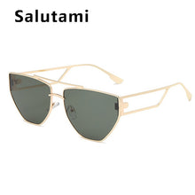 Carica l&#39;immagine nel visualizzatore di Gallery, Unique Irregular Hollow Square Sunglasses For Women  Brand Double Bridge Black Brown Sun Glasses Female Uv400 Shades Men