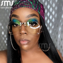 Load image into Gallery viewer, Unique Irregular Sunglasses Women Oversized Rimless Sun Glasses Ladies Brand Designer UV400 Gradient Shades Eyewear