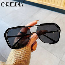 Load image into Gallery viewer, Unique Light Purple Yellow Glasses Frame Female Retro Alloy Gradient Sunglasses Elegant Female Glasses Can Wear Myopia Glasses