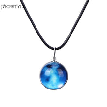 Carica l&#39;immagine nel visualizzatore di Gallery, Unique Luminous Universe Glow Pendant Necklace Luminous in the Dark Ball Pendant Necklace Gift Unisex