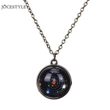 Carica l&#39;immagine nel visualizzatore di Gallery, Unique Luminous Universe Glow Pendant Necklace Luminous in the Dark Ball Pendant Necklace Gift Unisex