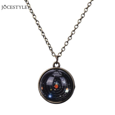Unique Luminous Universe Glow Pendant Necklace Luminous in the Dark Ball Pendant Necklace Gift Unisex