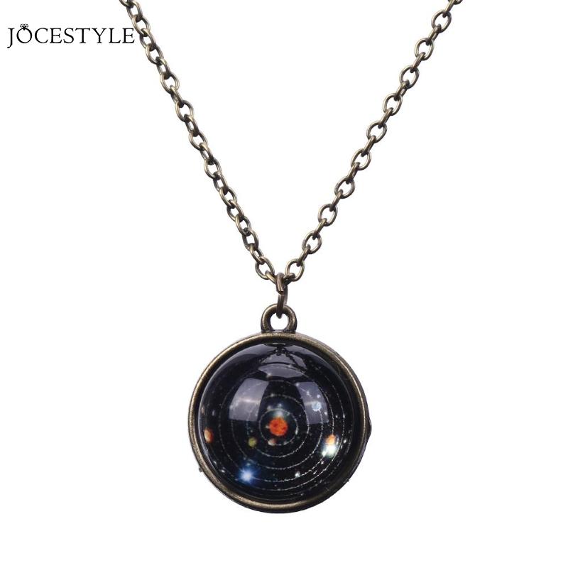 Unique Luminous Universe Glow Pendant Necklace Luminous in the Dark Ball Pendant Necklace Gift Unisex