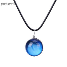 Carica l&#39;immagine nel visualizzatore di Gallery, Unique Luminous Universe Glow Pendant Necklace Luminous in the Dark Ball Pendant Necklace Gift Unisex
