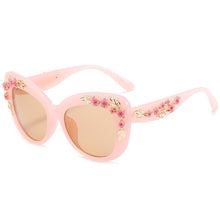 Load image into Gallery viewer, Unique  Flower Sunglasses Women Vintage Cat Eye Sun Glasses UV400 Shades Retro Square Goggles Eyewear Gafas De Sol
