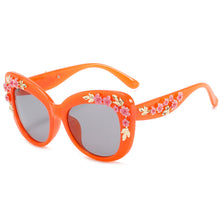 Load image into Gallery viewer, Unique  Flower Sunglasses Women Vintage Cat Eye Sun Glasses UV400 Shades Retro Square Goggles Eyewear Gafas De Sol