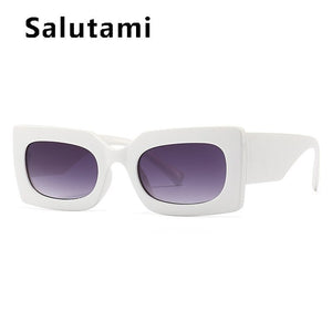 Unique Orange Square Sunglasses For Women  Brand Elegant Gradient Uv400 Sun Glasses Men Hip Hop Black Green Eyewear