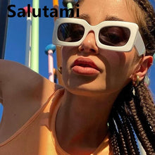 Carica l&#39;immagine nel visualizzatore di Gallery, Unique Orange Square Sunglasses For Women  Brand Elegant Gradient Uv400 Sun Glasses Men Hip Hop Black Green Eyewear