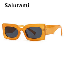 Carica l&#39;immagine nel visualizzatore di Gallery, Unique Orange Square Sunglasses For Women  Brand Elegant Gradient Uv400 Sun Glasses Men Hip Hop Black Green Eyewear
