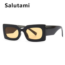Carica l&#39;immagine nel visualizzatore di Gallery, Unique Orange Square Sunglasses For Women  Brand Elegant Gradient Uv400 Sun Glasses Men Hip Hop Black Green Eyewear