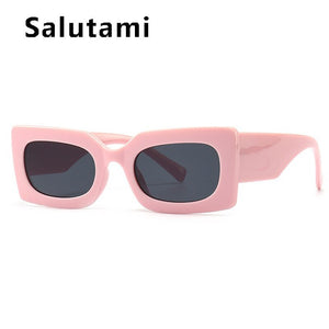 Unique Orange Square Sunglasses For Women  Brand Elegant Gradient Uv400 Sun Glasses Men Hip Hop Black Green Eyewear