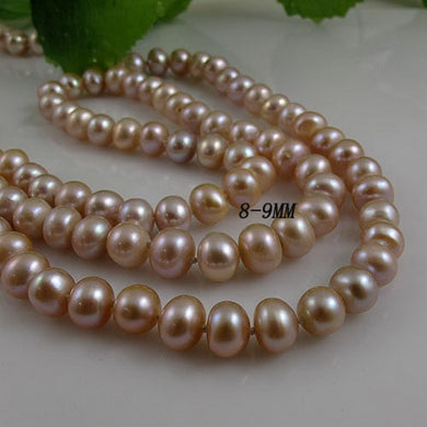 Unique Pearls jewellery Store,Purple Color Real Pearl Necklace,120cm Long Pearl Necklace,Perfect Lady's Party Gift