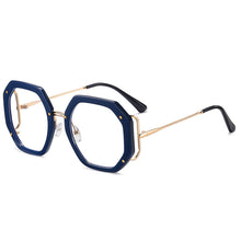 Carica l'immagine nel visualizzatore di Gallery, Unique Polygon Rainbow Anti-blue Light Clear Eyeglasses For Women 2023  Brand Square Computer Prescription Glasses