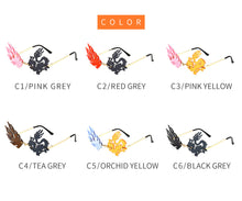 Carica l&#39;immagine nel visualizzatore di Gallery, Unique Rimless Dragon Phoenix Shape Glasses Party Funny Sunglasses Frameless Colorful Sun Glasses Men Cool Shades