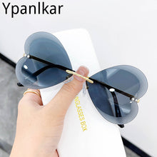 Load image into Gallery viewer, Unique Rimless Heart Eyewear Female Sunglasses Frameless Sun Glasses Ladies Eyepiece Women Sunshade Butterfly Eyeglasses Oculos