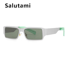 Load image into Gallery viewer, Unique Stainless Steel Small Square Hip Hop Sunglasses For Women Vintage Gradient Cool Sun Glasses Men Retro Punk Silver Eyewear