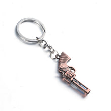 Carica l&#39;immagine nel visualizzatore di Gallery, Unique gun colt weapon shaped pendant necklace jewelry Trendy love heart hourglass rope chain keychain trinket jewelery toka