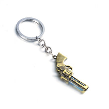 Carica l&#39;immagine nel visualizzatore di Gallery, Unique gun colt weapon shaped pendant necklace jewelry Trendy love heart hourglass rope chain keychain trinket jewelery toka