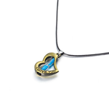 Carica l&#39;immagine nel visualizzatore di Gallery, Unique gun colt weapon shaped pendant necklace jewelry Trendy love heart hourglass rope chain keychain trinket jewelery toka