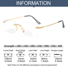 Load image into Gallery viewer, Unisex Bifocal Spectacle Reading Glasses Anti Blue Light Presbyopia Eyeglasses Far Sight Spectacles Hyperopia Diopter Eyewear