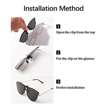Load image into Gallery viewer, Unisex Clip-on Sunglasses Anti-Glare Driving Polarized Glasses With Flip Up Prescription Glasses UV400 Protection Glasses Clip