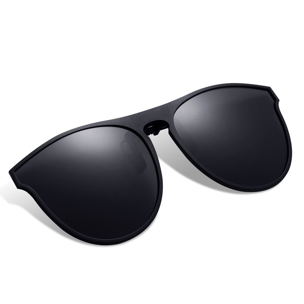 Unisex Clip-on Sunglasses Anti-Glare Driving Polarized Glasses With Flip Up Prescription Glasses UV400 Protection Glasses Clip