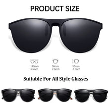 Load image into Gallery viewer, Unisex Clip-on Sunglasses Anti-Glare Driving Polarized Glasses With Flip Up Prescription Glasses UV400 Protection Glasses Clip