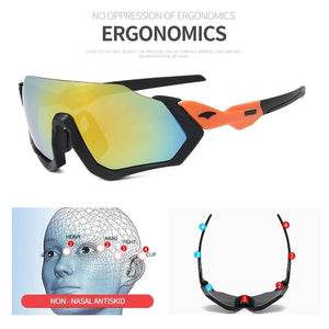 Unisex Cool Cycling Glasses Windproof Dustproof Sun Glasses Women Semi-Rimle Protective Eyewear Sports Road Bike Men Sunglasses