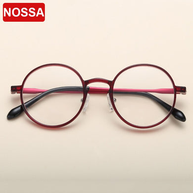 Montature per occhiali rotondi Ultem eccellenti unisex Donna Uomo Lenti trasparenti Occhiali alla moda Montature per occhiali vintage casual
