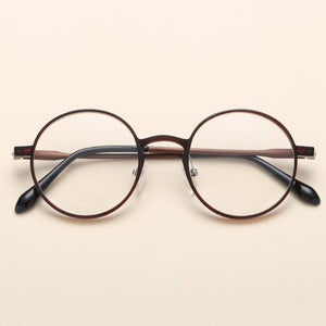 Unisex Excellent Ultem Round Glasses Frames Women Men Clear Lens Trendy Spectacles Casual Vintage Eyeglasses Frames