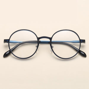 Unisex Excellent Ultem Round Glasses Frames Women Men Clear Lens Trendy Spectacles Casual Vintage Eyeglasses Frames
