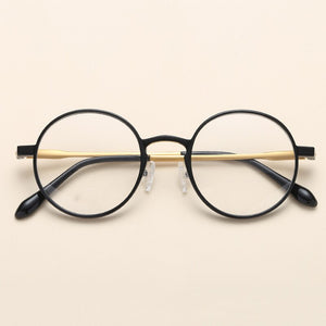Unisex Excellent Ultem Round Glasses Frames Women Men Clear Lens Trendy Spectacles Casual Vintage Eyeglasses Frames