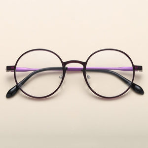 Unisex Excellent Ultem Round Glasses Frames Women Men Clear Lens Trendy Spectacles Casual Vintage Eyeglasses Frames
