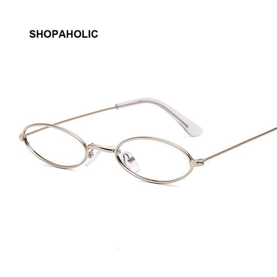 Unisex Classic Gold Metal Frame Glasses Women Men Classical Vintage Style Optical Glasses Transparent For Reading