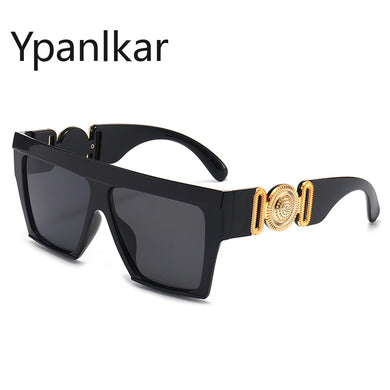 Unisex Ladies Square Sunglasses Women Goggle Shades Vintage Brand Designer Gradient Female Oversized Sun Glasses UV400