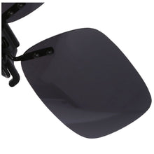 Load image into Gallery viewer, Unisex Gray Lens Rectangle Flip Up Driving Sunglasses Clip On Polarized Glasses